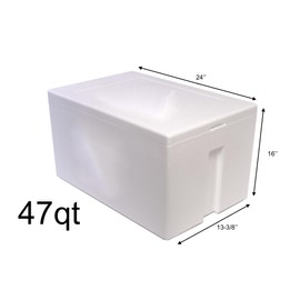 Salutem Vita - Styrofoam Cooler, Ice Chest (47qt)