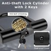 Titanker Motorcycle Chain Lock with U Lock, 4 Feet Heavy