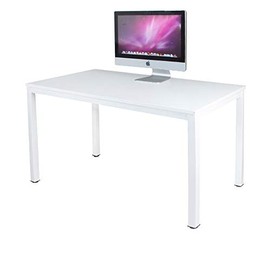 sogesfurniture Computer Desk 47 inches Large Office Desk Computer Table with BIFMA Certification Sturdy Office Desk Writing Desk,White BHUS-AC3DW-120