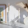 Glasseam Glass Candlestick Holders Clear: Taper Candle Holders Set of