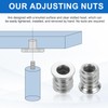 sourcing map 4Pcs Threaded Inserts Nuts, M4x10mm Hex Socket Drive