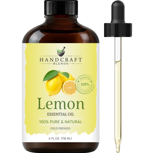 Handcraft Blends Lemon Essential Oil – Huge 4 Fl Oz