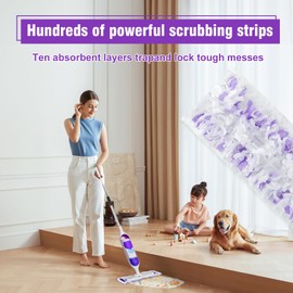 36 Pack Disposable Power Mop Refills for Power Mop Multi-Surface &Wood Mopping Pad Refills,Dry&Wet Pads Refill, Power Mop Pads for Floor Cleaning