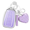 MILD EAST Key Fob Cover for Toyota with Keychain, Key