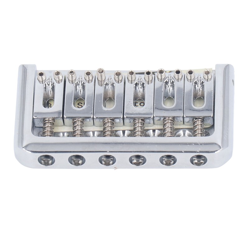 Hardtail Bridge with Saddles Metal 6 String Fixed Replacement for
