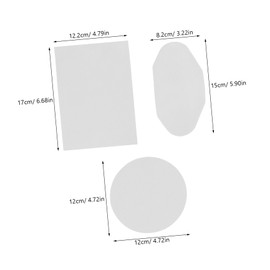 LABRIMP 30pcs Moisture Absorber Paper for Closet Quick Humidity Control Air Freshening for Bathroom Compact Round Rectangular Packs