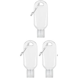 3Pcs Transparent Portable Hot Sauce Keychain Bottles, Mini Ketchup Containers for On-The-Go - Refillable Travel Size Hot Sauce Keychain, Gravies and Marinades, Hot Sauce, Pantry Staples, 2oz/50ml