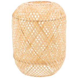 DOITOOL Rattan Lamp Shade, Boho Bamboo Lamp Shade, Natural Wicker Lamp Shades, Chandelier Covers, Small Lamp Shade for Pendant Light, Ceiling Light, Floor Lamp, Bedroom, Hotel, Restaurant Decor