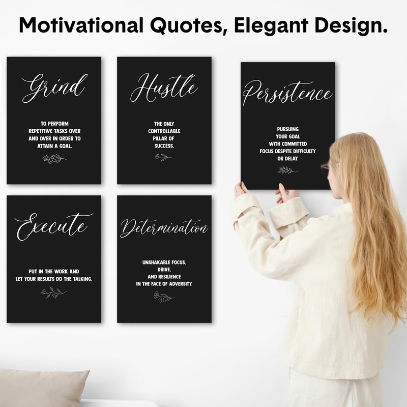 Coume 6 Pack Art Acoustic Panels 12" x 16" Inspirational
