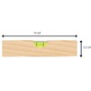 teemando® Brand Mini Spirit Level 15 cm Ash Wood Level