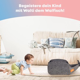 Swics® 2 Children's Storage Boxes, 7 & 15 L, Felt Toy Box, Perfect Storage for Any Kallax Shelf, Foldable Toy Storage for Boys and Girls (Set of 2)