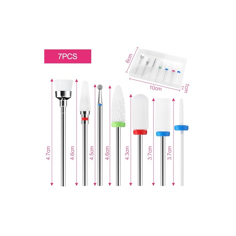 Traxenta 7 Pieces Nail Cutter Attachments, Cutter for Gel Nails,