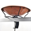 Jealoeur Bird Bath Deck Mounted 12 Inches, Deck Adjustable Steel
