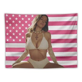 Sydney Star Sweeney Flag Tapestry Wall Tapestry Poster Suitable for College Dormitory Cave Bedroom Living Room Party Decoration merch 30"x40" - size: 60*80