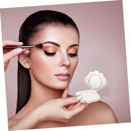 Baluue Paleta de Polvos Iluminadores Faciales Beige, Polvo de Maquillaje Natural para Mujeres, Resistente a Desprendimientos y Diseño Plástico para Uso Diario