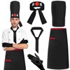 JcHrmers 5 Pcs Hibachi Chef Costume Accessories Japanese Teppanyaki Tall