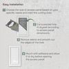 Vent Systems 4x8 Access Panel - Easy Doors ABS Plastic