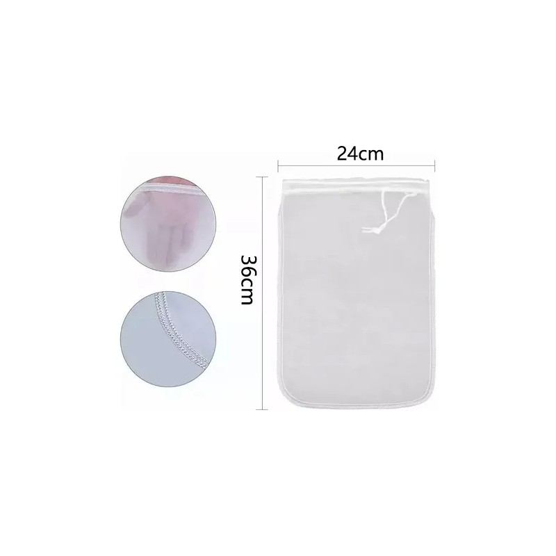 3 Bolsas De Nailon Reutilizables Filtrar Leche Vegetal