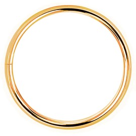 Willys Jewellery Piercing Ring 925 Sterling Silver 18K Gold Plated Yellow Gold Thin Hoop Ear Piercing Lip Piercing Nose Piercing, Sterling Silver