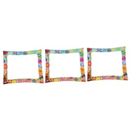 Sosoport 3pcs Inflatable Selfie Photo Frame for for Festivals and Fun Photo Booth Props