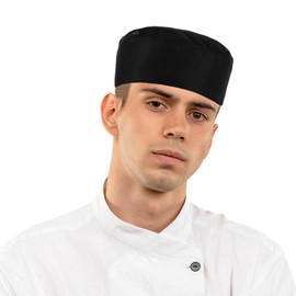 oruola Sushi Chef Hat,Black Chef Hat,Polyester Cotton Chef Cap with Breathable Mesh,Adjustable Chef Hats for Men Women,Cook Hat for Kitchen Cooking Service,Hat Circumference 22.83-25.2In Sushi Hat