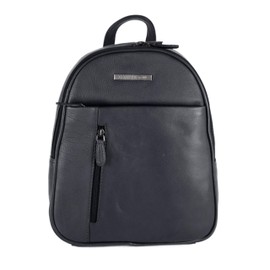 Zerimar Anti-theft Women's Genuine Leather Casual Backpack | Travel Backpack | Backpack Bag | Resistant, Soft and Durable Measurements: 31 x 24 x 10 cm, navy