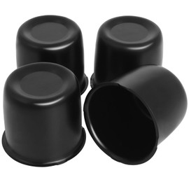 3.31 inch Center Caps Push Through， (4 Pack) Trailer Wheel Center Caps for Trailer Truck RV Wheel Rims 4 Closed-End Matt Black Carbon Steel 3.31" Bore 2.99" Tall Trailer Hub Caps Rim Hub Cover