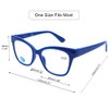 DOOViC 4-Pack Reading Glasses Blue Light Blocking Computer Readers Anti