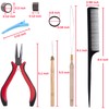 Duufin Micro ring extensions set with 500 dark blonde micro