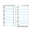 Personal Heart Checklist Planner Insert Refill, 3.74" x 6.73" /