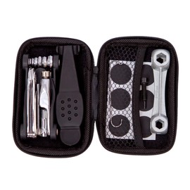 Cozyroomy multi-tool bicycle repair kit - bicycle tool set with bicycle multi-tool (with chain tool) and tyre repair tool bicycle portable tool bag, red