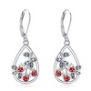 JERWLI Strawberry Earrings 925 Sterling Silver Strawberry Dangle Earrings Strawberry