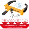 Happybuy Tire Clamp, 2 Set Universal Wheel Clamp, Flexible Anti-Theft