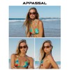 Appassal Retro Polarized Oval Sunglasses for Women Chic Cat Eye