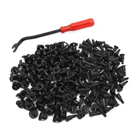 sourcingmap 100pcs Plastic Rivets 10mm Car Bumper Clips Trim Panel Fasteners