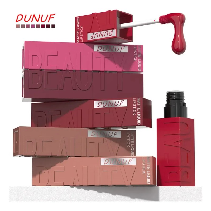 Set 8 Labiales Líquidos Mate Beauty Rojo