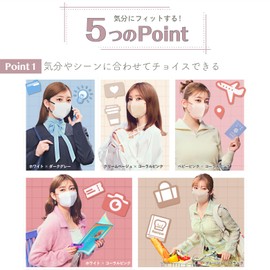 Fitty StyleFit Plus Masks 27 Count (Regular Size/Non-Woven Fabric/3/White Ear Coral Pink) Individually Wrapped 3D Mask (3 Layers / Small Face/Breathability / Normal) Disposable