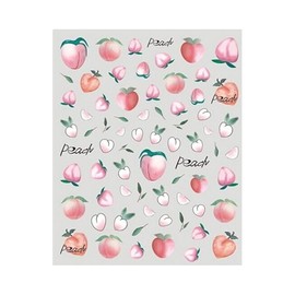 Fruit Avocado Orange Peach Cherry Strawberry Watermelon Lemon Nail Sticker R324 Nail Wraps Stickers Manicure Supplies for Women Nails Full Long Lasting Easy Apply and Remove