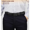 KEMISANT Men's Leather Belt Ratchet Automatic Buckle for Men Business
