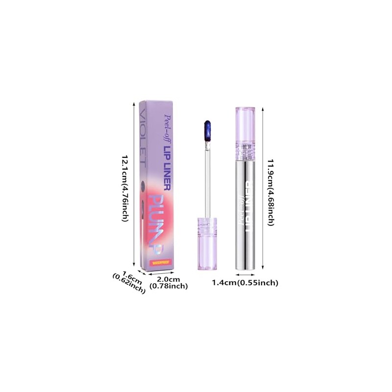 Erinde Tinte labial peel-off, brillo Labial Líquido Mate Nude, #4
