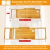 Premium Bamboo Bathtub Tray Caddy - Bath Tub Tray Table