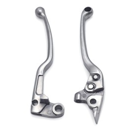 HASkulle Chrome CNC Motorcycle Brake Clutch Levers Adjustable Short Compatible with Yamaha FZ6 FZ8 FZ07/09 FJ09 MT07/09 XSR700 900