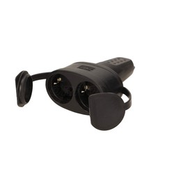 ORNO AE-13117(GS) Workshop Schuko Plug with Earthing 2 Sockets IP44 16A