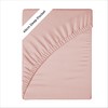 Funky Gadgets Double Fitted Sheet Blush Pink Extra Deep Pocket