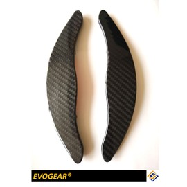 E167 EVOGEAR Toyota Camry Exclusive External Paddle Shift Cover Paddle Shift Real Carbon RAV4 Corolla Crown Sport WS 70 Series Accessory Custom Parts CAMRY FC172 Real Carbon Carbon (Black)