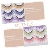 LALAFINA Fake Eyelashes 5pcs Decorative False Eyelashes for Cosplay Makeup