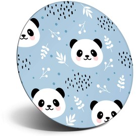 Destination Vinyl ltd Magnet for Refrigerator, Fridge - Cute Baby Blue Panda Bear for Office, Cabinet and Whiteboard, Magnetic Stickers, 12936