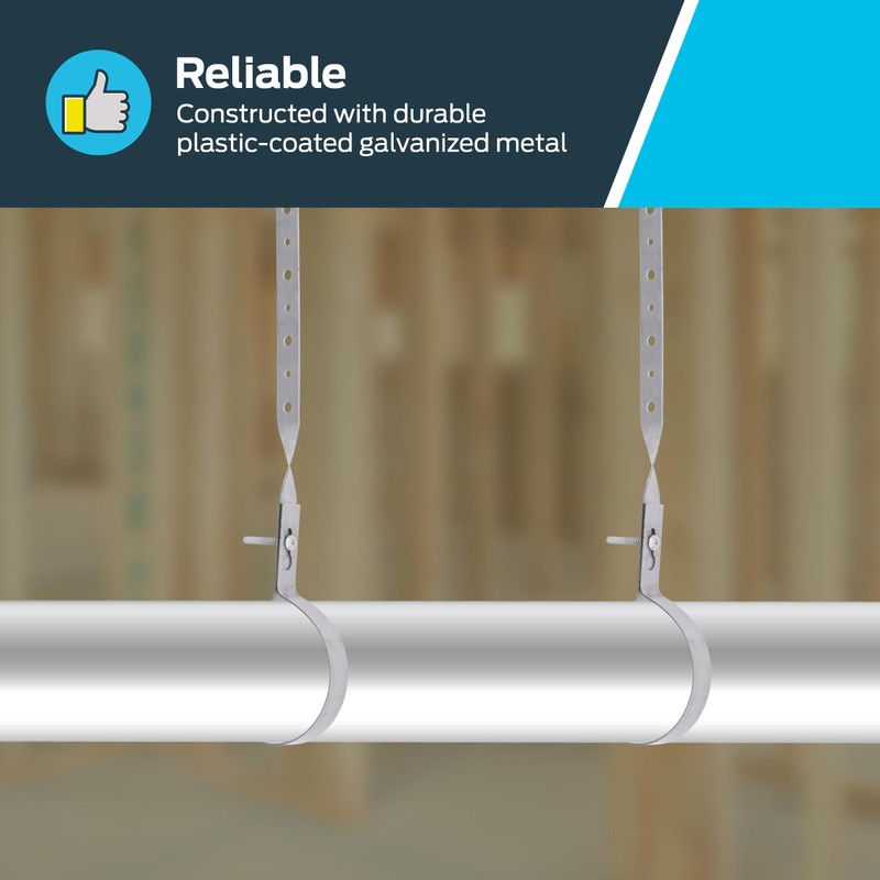 HoldRite 3 Inch Galvanized Pipe Hanger, DWV Pipe Support, GPH300Z