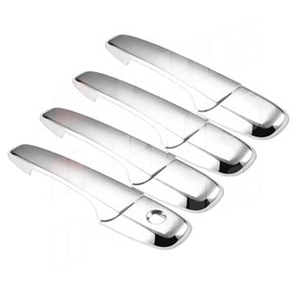 A-PADS Compatible with(Just Overlay Stick on, NOT for SNAP in Replacement) Chrome Door Handle Covers for Ford Flex 2009 10 2011 / Edge 2007-08 09 2010 / Fusion 2006-07 08 09 10 11 2012