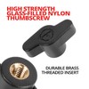 Tackform 8" Aluminum Arm with Dual 20mm Ball Sockets. Thumbscrews